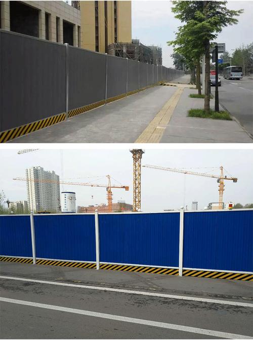 武汉市政围挡工程施工加厚pvc彩钢围挡工地临时地铁施工随州孝感